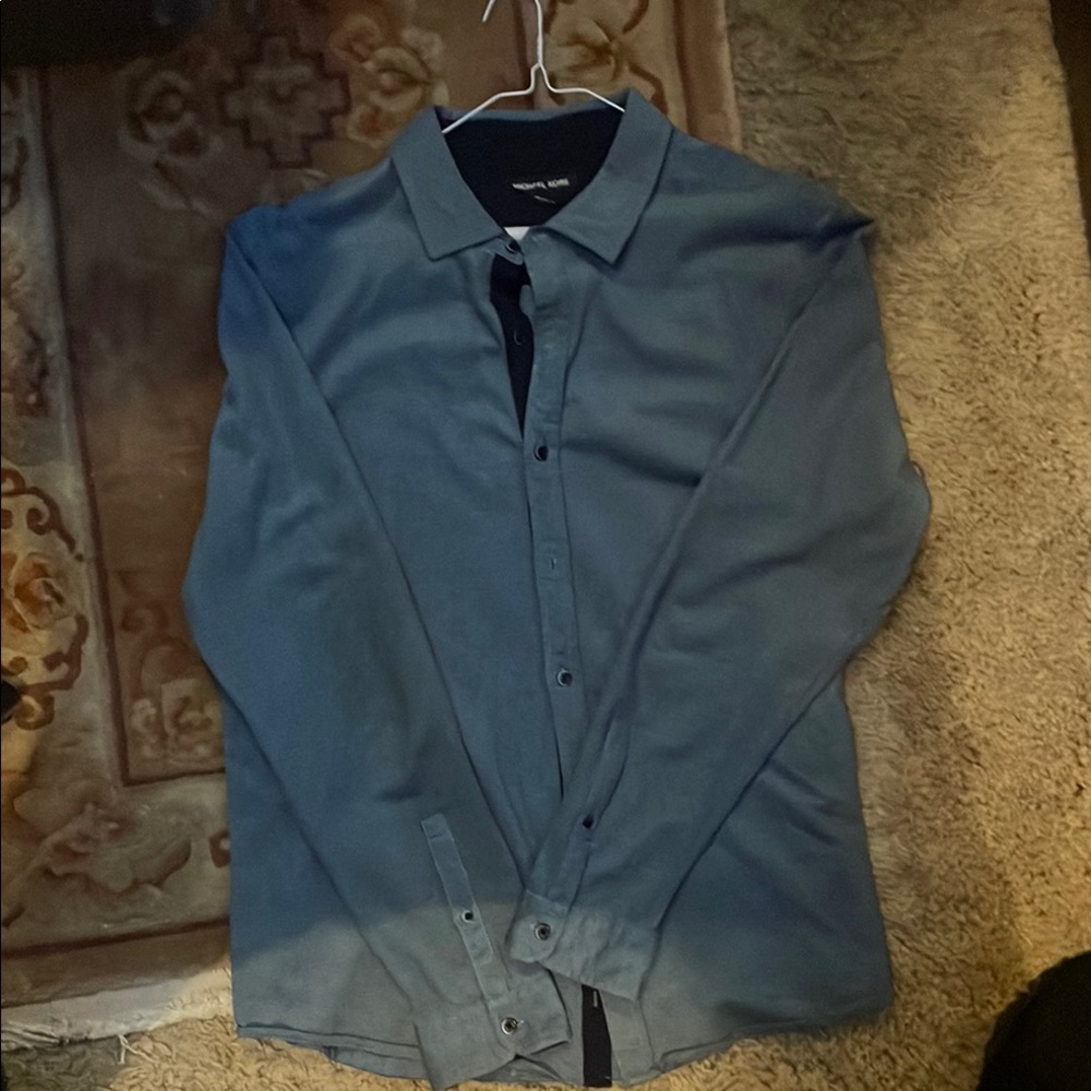 MICHAEL Michael Kors Slate Gray Dress Shirt